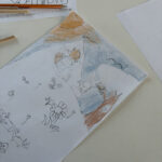 Illustrazione in fase di colorazione